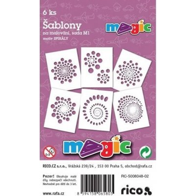 Papírové šablony sada M1 Spirály – Sleviste.cz