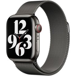 Apple Watch 41mm Grafitově šedý milánský tah MTJM3ZM/A