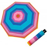 Doppler Fiber Havanna Happy pink dámský skládací deštník vícebarevný – Sleviste.cz