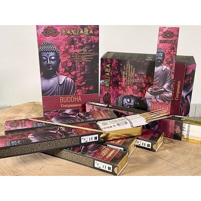 Banjara vonné tyčinky Buddha Compassion Skořice 15 g – Hledejceny.cz