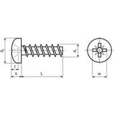 šroub do plastu 3.0x6 F ZINEK půlkulatá hlava křížová drážka PZ, tupý, PLASFAST 30 – Hledejceny.cz