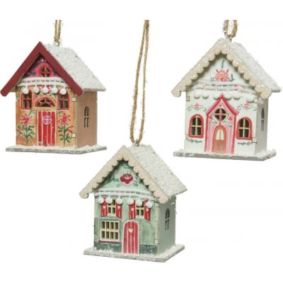 Textilomanie Závěsný vánoční domeček CHRISTMAS HOUSE dřevěný více variant – Zboží Dáma