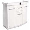 Skříň pod akvárium Stolek Cabinet Solid 80 x 35 x 75 cm vypouklý