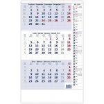 Nástěnný Helma Tříměsíční modrý s poznámkami 2026 – Sleviste.cz