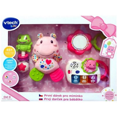 Vtech První dárek pro miminko CZ růžový