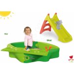 Smoby set dětská skluzavka Tobbogan XS a pískoviště Sandy s krytem a vodní dráhou 310270-2 – Zboží Mobilmania