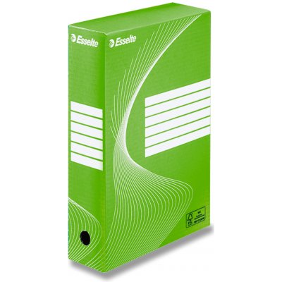 Esselte archivační krabice zelená A4 80 mm – Zbozi.Blesk.cz