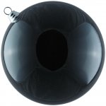 DECOLED Velká vánoční ozdoba 30 cm plastová koule černá lesklá – Hledejceny.cz