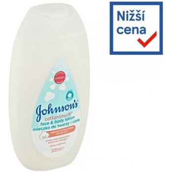 Johnson & Johnson Cottontouch mléko na tělo a tvář 300 ml