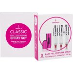 Travalo Classic HD Hot Pink plnitelný rozprašovač parfémů 3 x 5 ml + semišový váček dárková sada – Zbozi.Blesk.cz