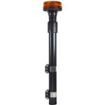 LED maják, 12-24V, 12x3W oranžový s teleskopickou tyčí na motocykl, ECE R65 R10 , WL151TT | Zboží Auto