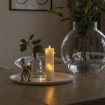 Konstsmide LED vosková svíčka krémová barva jantarová 17,8 cm 1826-180 – Hledejceny.cz