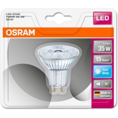 Osram LED GU10 reflektor 2.6 W = 35 W neutrální bílá – Hledejceny.cz