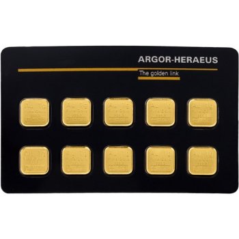 Argor-Heraeus Multicard zlatý slitek 10 x 1 g