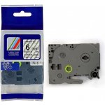 Kompatibilní páska Brother TZ-111 / TZe-111, 6mm x 8m, černý tisk / průhledný podklad – Zboží Živě