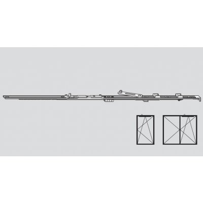 ROTO NT Křídlové nůžky 500/890 FFB 801-1000 mm