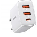 Baseus kompaktní rychlonabíjecí adaptér 2x USB-A, 1x Type-C 30W CCXJ-E02 – Zboží Mobilmania