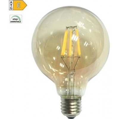 Diolamp LED Globe Filament žárovka G95 Amber 10W/230V/E27/2700K/1220Lm/360°/Step Dim