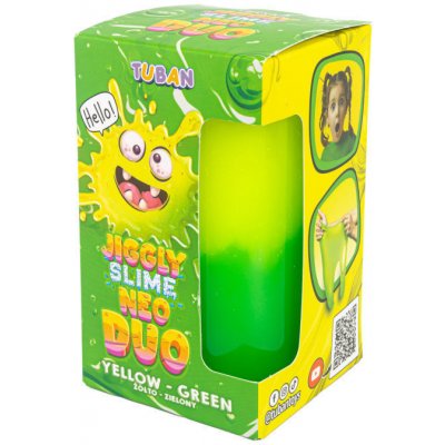 Tuban Jiggly Slime Neon Duo žluto-zelený 430 g – Sleviste.cz
