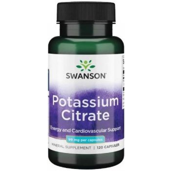 Swanson Potassium Citrate 99 mg 120 kapslí