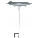 Esschert Design Koupel pro ptáčky GREY ELEGANCE zápich 107cm šedý kov – Hledejceny.cz