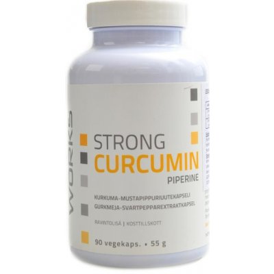 Nutri Works Strong Curcumin Piperine 90 kapslí – Hledejceny.cz