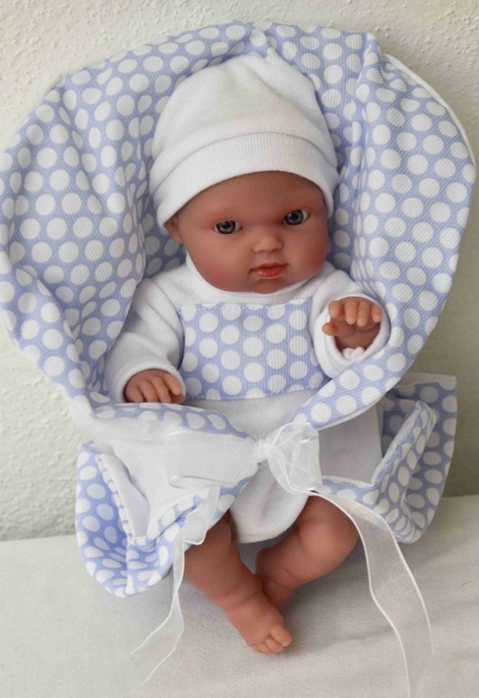 Antonio Juan Realistická miminko chlapeček Mufly ve spacím pytli Lojzík