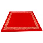 Vesna Sváteční ubrus s výšivkou červený 85x85 cm – Zboží Dáma