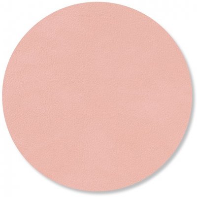 LIND Podtácek CIRCLE NUPO růžová kůže 10 cm – Zboží Dáma