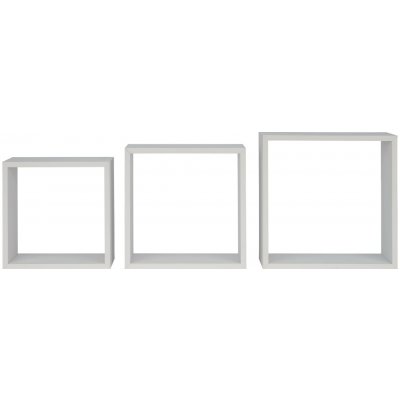LIVARNO home Regálové kostky, sada 3 ks, 30 x 30 cm (bílá) – Zboží Dáma