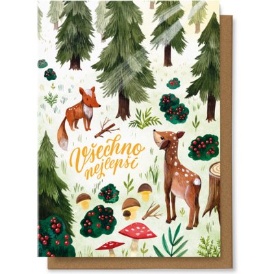 Chaukiss Všechno nejlepší - zvířátka v lese – Zboží Dáma