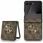 Guess PU 4G Metal Logo Samsung Galaxy Z Flip 7 Brown 143209 – Zboží Živě