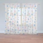 Sablio Záclony Barevné puntíky na bílé: 2ks 150x250cm – Hledejceny.cz