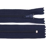 Spirálový zip No 3 délka 50 cm pinlock, malé, 330 modrá tmavá – Hledejceny.cz