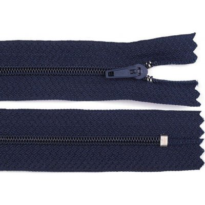 Spirálový zip No 3 délka 50 cm pinlock, malé, 330 modrá tmavá – Hledejceny.cz