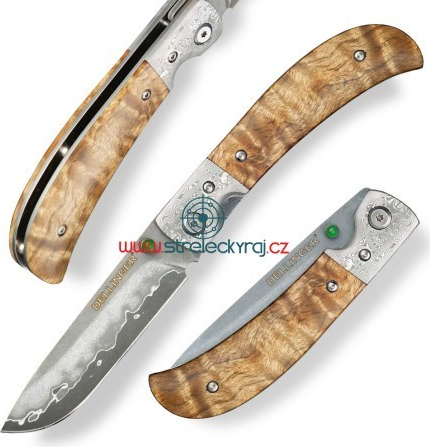 Dellinger Scorpion Maple Burl-Wood Flipper