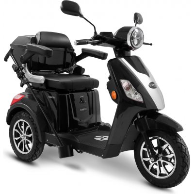 Rolektro E-Trike 25 V.3, černá - 25 km/h, lithium baterie – Sleviste.cz