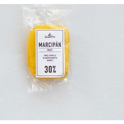 SweetArt Pravý marcipán žlutý 30% mandlí 150 g – Zboží Dáma