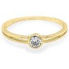 Prsteny Beny Jewellery Zlatý Zásnubní se Zirkonem 7130854