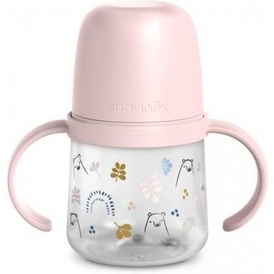 Suavinex první láhev s oušky Bear růžová 150 ml – Zboží Dáma