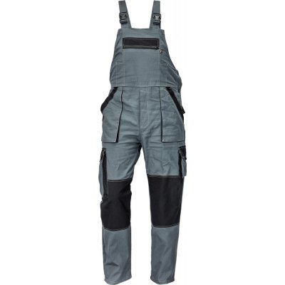 Cerva MAX SUMMER montérkové pracovní kalhoty s laclem Antracit / Černá – Zboží Mobilmania