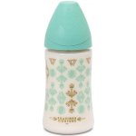 Suavinex Haute Couture láhev silikonová savička premium Zelená 270 ml – Sleviste.cz
