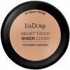 Pudr na tvář IsaDora Velvet Touch Sheer Cover kompaktní pudr 46 Warm Beige 10 g