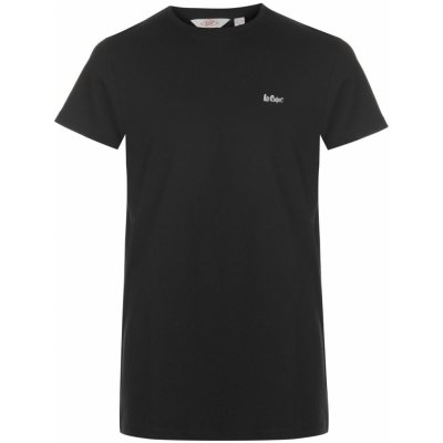 Lee Cooper Cooper Essentials Crew Neck T Shirt Black – Zboží Mobilmania