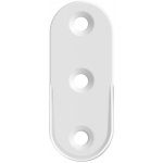 Walteco Držák oválné šatní tyče 30x15 mm bílý, 2 ks 92179 – Sleviste.cz