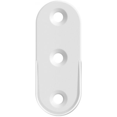 Walteco Držák oválné šatní tyče 30x15 mm bílý, 2 ks 92179 – Sleviste.cz