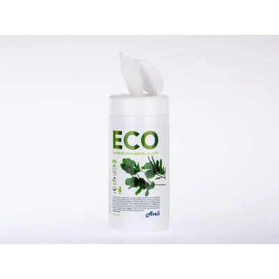 ECO vlhčené ubrousky na plasty, 100 ks ECO-00103 – Zboží Dáma