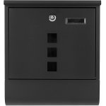 Poštovní schránka 34x30,7x10cm černá, Geko G10923 – Hledejceny.cz