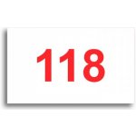 ACCEPT Číslo na dveře - typ 03 (50x30mm) - bílá tabulka - barevný tisk – Hledejceny.cz