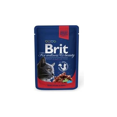 Brit Premium Cat with Beef Stew & Peas 5 x 100 g – Hledejceny.cz